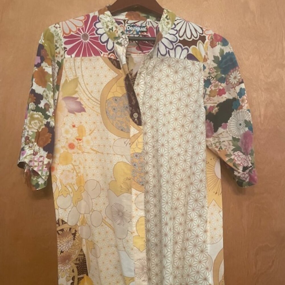 Desigual multi print short-sleeve top